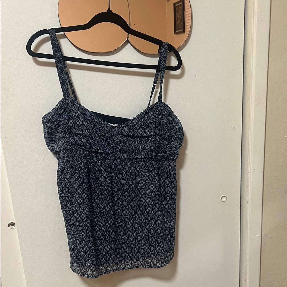 Hollister Dark Blue Geometric Camisole